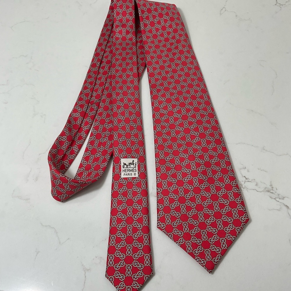 HERMES Silk Tie